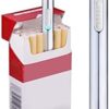 USB Mini Lighters Electronic Rechargeable Windproof Flameless Portable Cigarette Slim Lighter (Silver)