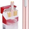 Usb Mini Lighters Electronic Rechargeable Windproof Flameless Cigarette Plasma Lighter (Rose Gold) - Image 2