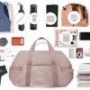 Weekender Bags for Women, BAGSMART Gym Bag with Yoga Mat, Travel Duffle Overnight Bag for Travel Essentials, Large Hospital Bag for Labor and Delivery(Pink) - Image 7