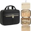 LOVEVOOK Toiletry Bag for Women, Water-resistant Travel Makeup Bag with Hanging Hook, Traveling Essentials Cosmetic Bag Travel Organizer for Accessories, Shampoo, Full Sized Container, Toiletries