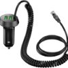 Radar Detector Power Cord with Dual USB Charger Ports - Replacement Power Adapter Compatible with Valentine One, Escort, Passport, Uniden R3/R4/R7/R8, and Beltronics Radar Detectors