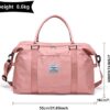 Womens travel bags, weekender carry on for women, sports Gym Bag, workout duffel bag, overnight shoulder Bag fit 15.6 inch Laptop Pink Large - Image 6