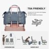 VECAVE Weekender Bags for Women,Carry on Bag,Overnight Bag with Trolley Sleeve,Sports Tote Gym Bag,Travel bag for Women, JewelBlue - Image 4