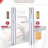 USB Mini Lighters Electronic Rechargeable Windproof Flameless Portable Cigarette Slim Lighter (Silver) - Image 4