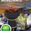 Hookah Flavor Blueberry Herbal - 1.75 oz (50 g) Hookah Shisha Tobacco Free Molasses Hookah Tobacco & Nicotine Free Shisha with Real Organic Shisha Hookah Flavors Blueberry - Image 3