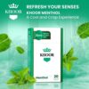 KHOOR Herbal Cigarettes - 2 Menthol Packs, Non-Addictive, Tobacco-Free & Nicotine-Free, Traditional Cigarette Substitute, Premium Menthol Flavor - 2 Packs (40 Sticks) - Image 6