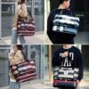 TOOSEA New Foldable Dry/Wet Separation Travel Duffle Bag for Women Carry On with Shoe Compartment Luggage Sleeve, Large Capacity Folding Travel Tote Gym Bag, Weekender Overnight Bag - Image 9