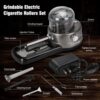 COOL KNIGHT Electric Cigarette Rolling Machine, Portable Tobacco Injector Machine can Grind Filled with Herb, Tobacco, etc. Suitable for Cigarette Tubes and Rolling Papers - Image 5