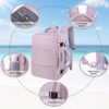 Hanples Large Travel Laptop Backpack for Women, Carry On Backpack, Hiking Backpack, Waterproof Durable Business Backpack with USB Charging Port, College Computer Bag, Fits 16 Inch Laptop - Image 49