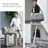 Travel Duffle Bag for Men - Foldable Duffel Bag with Shoes Compartment - Overnight Bags Waterproof & Tear Resistant - Image 3