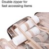 BAGSMART Toiletry Bag Travel Bag with Hanging Hook, Water-resistant Makeup Cosmetic Bag Travel Organizer for Accessories, Shampoo, Full-size Container, Toiletries - Image 5