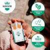 KHOOR Herbal Cigarettes - 2 Menthol Packs, Non-Addictive, Tobacco-Free & Nicotine-Free, Traditional Cigarette Substitute, Premium Menthol Flavor - 2 Packs (40 Sticks) - Image 2