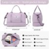 Weekender Bags for Women,Personal Item Travel Bag with Shoes Compartment,Overnight Travel Duffel Bag with Wet Pocket and Separate Toiletry Bag,Gym Bag - Image 4
