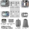 Veken 8 Set Packing Cubes for Suitcases, Travel Bag Organizers for Carry on Luggage, Suitcase Organizer Bags Set for Travel Essentials Travel Accessories in 4 Sizes(Extra Large, Large, Medium, Small) - Image 2
