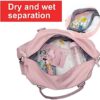 Womens travel bags, weekender carry on for women, sports Gym Bag, workout duffel bag, overnight shoulder Bag fit 15.6 inch Laptop Pink Large - Image 8