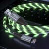 iPhone Charger, LED Lightning Cable [Apple MFi Certified ] USB Charging/Sync Lightning Cord Compatible with iPhone SE 11 11 Pro 11 Pro Max Xs MAX XR X 8 7 6S 6, iPad and More (3 ft, Green) - Image 6
