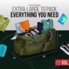 Lucky Travel Duffel Bags 65L, Gym Bag, Travel Bag & Large Duffle Bag for Men, Foldable Overnight Weekender Bags for Women & Men with Adjustable Shoulder Strap, Loden Green - Image 3