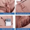 BAGSMART Gym Bag for Women, Carry on Weekender Overnight Bag, Travel Duffel Bags with Trolley Sleeve, Personal Item Travel Bag Tote Bag Workout Dance Bag, Dark Pink - Image 4
