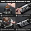 COOL KNIGHT Electric Cigarette Rolling Machine, Portable Tobacco Injector Machine can Grind Filled with Herb, Tobacco, etc. Suitable for Cigarette Tubes and Rolling Papers - Image 6