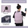 Hanples Large Travel Laptop Backpack for Women, Carry On Backpack, Hiking Backpack, Waterproof Durable Business Backpack with USB Charging Port, College Computer Bag, Fits 16 Inch Laptop - Image 51