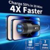 [Apple MFi Certified] iPhone Fast Car Charger, Rombica 4.8A Dual USB Smart Power Car Rapid Charger + 2 Pack Lightning to USB Braided Cable Quick Car Charge for iPhone 14 13 12 11 Pro/XS/XR/SE/X 8/iPad - Image 3