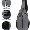 WATERFLY Crossbody Sling Backpack Sling Bag Travel Hiking Chest Bag Daypack - Image 4