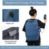 Hanples Large Travel Laptop Backpack for Women, Carry On Backpack, Hiking Backpack, Waterproof Durable Business Backpack with USB Charging Port, College Computer Bag, Fits 16 Inch Laptop - Image 15